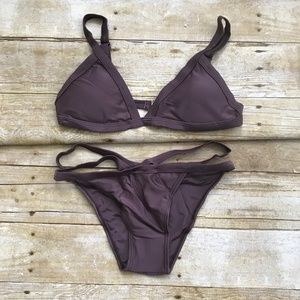 Zaful Padded V strap Thong Bikini M